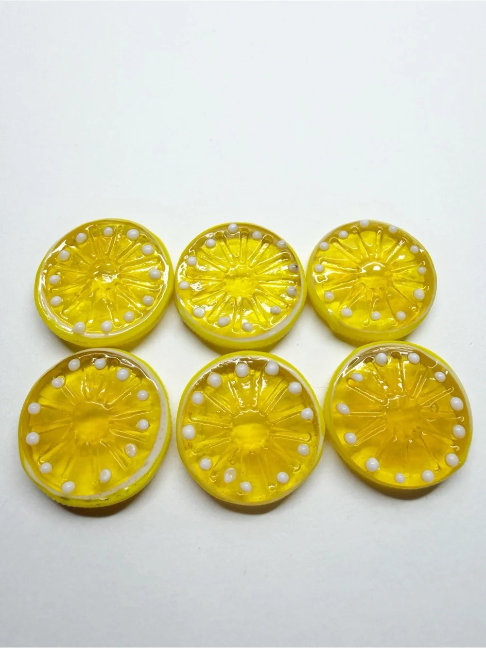 Vintage Blown Glass Candy Fruit Slices 24 Pieces Art Glass